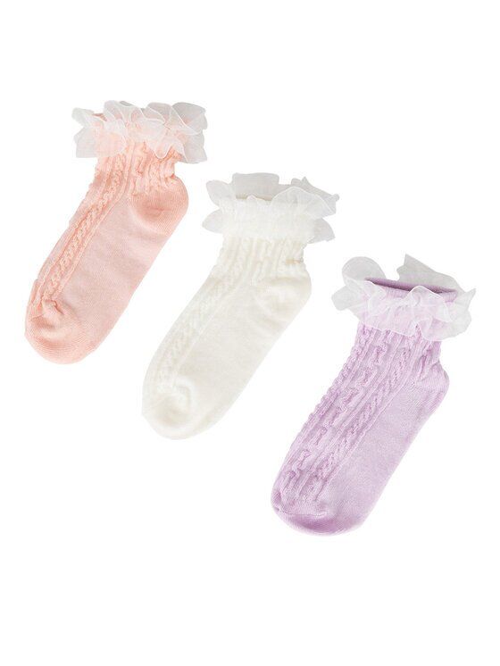 JENNY Șosete scurte 7KB-004-SS25 (3-pack) Roz