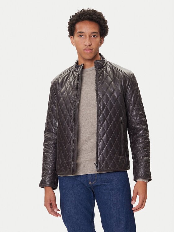Joop! Geacă de piele 17 Boys 1500150 80000851 Regular Fit