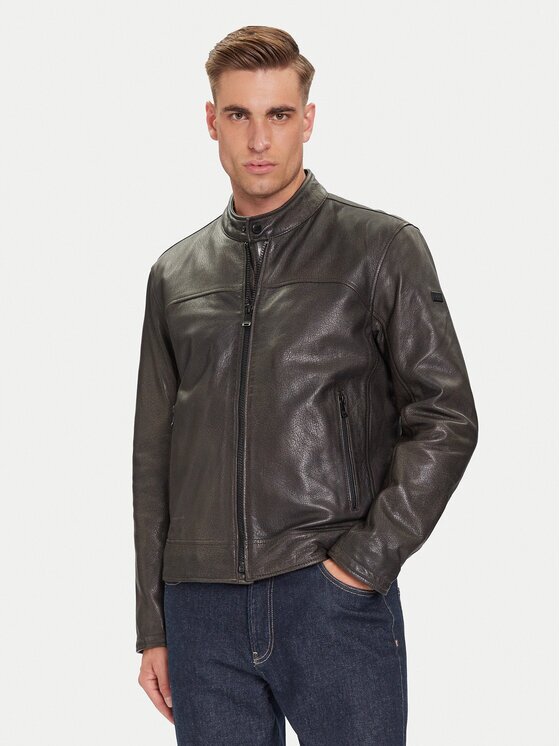 Joop! Geacă de piele Cleary 80000863 Regular Fit