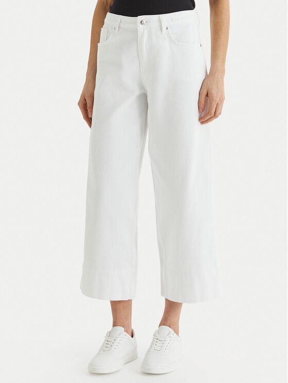 JOOP! Jeans Blugi Miranda-C 30102874 Écru Wide Leg