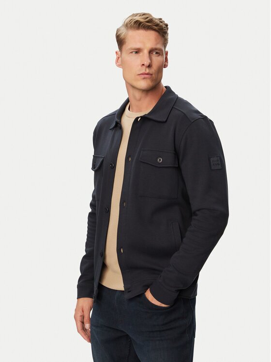 JOOP! Jeans Jachetă cămașă Jjj-Doyle 30103336 Bleumarin Regular Fit