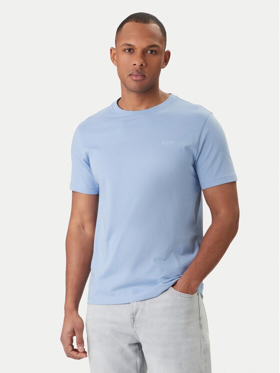 JOOP! Jeans Tricou Alphis 30045926 Albastru celest Modern Fit
