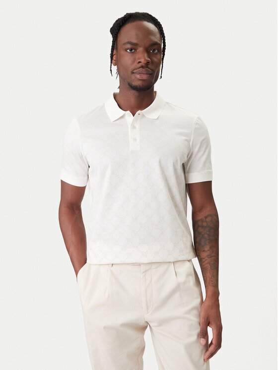 Joop! Tricou polo Jesse 10100063 30100496 Écru Regular Fit