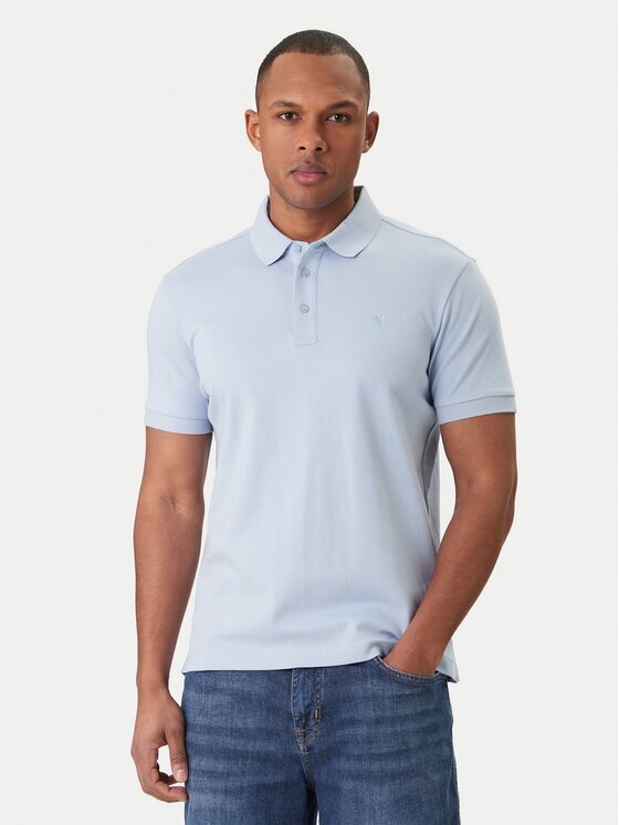 Joop! Tricou polo Primo 30046975 Albastru celest Modern Fit