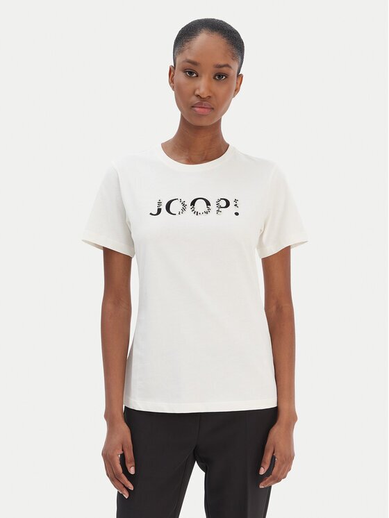 Joop! Tricou Tanna 30100842 Écru Regular Fit