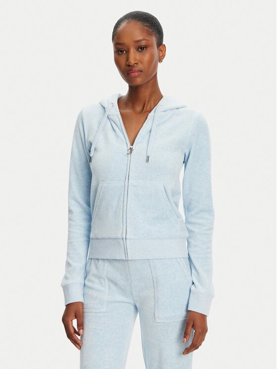 Juicy Couture Bluză Robertson JCAP176 Albastru celest Slim Fit