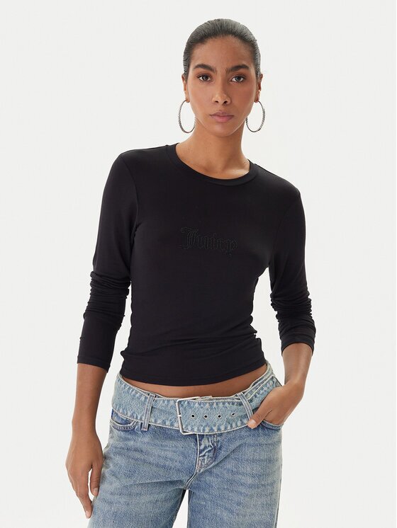 Juicy Couture Bluză Slub JCWCT225312 Slim Fit