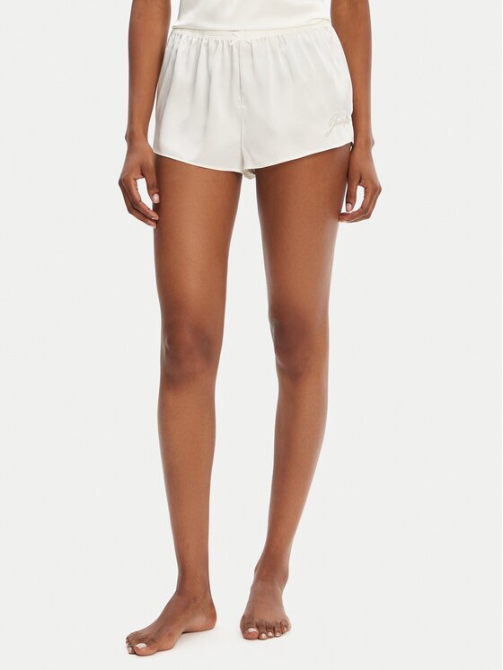 Juicy Couture Pantaloni scurți pijama JCLHS125512 Écru Regular Fit
