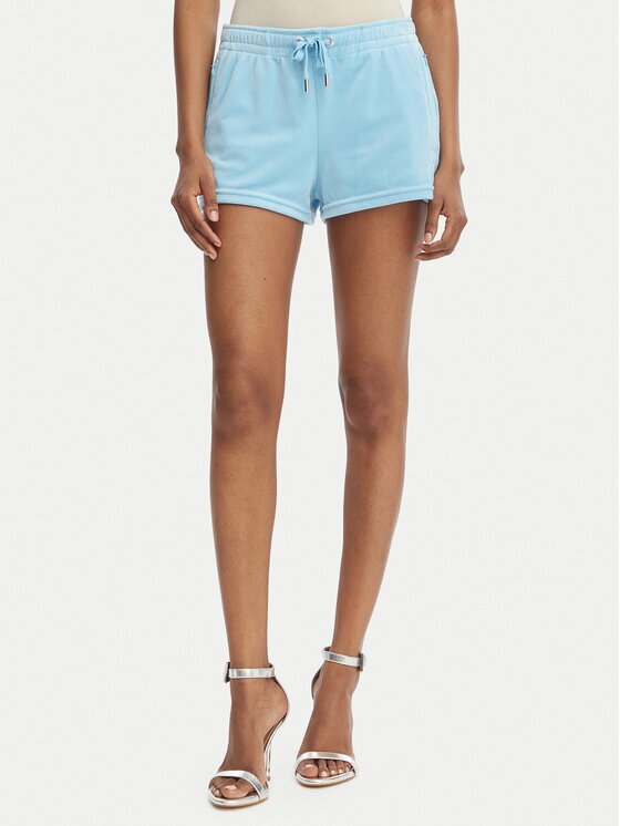 Juicy Couture Pantaloni scurți sport Tamia JCWHS126305 Albastru celest Regular Fit