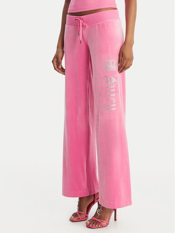 Juicy Couture Pantaloni trening Gothic Crown JCBBJ126806 Straight Leg