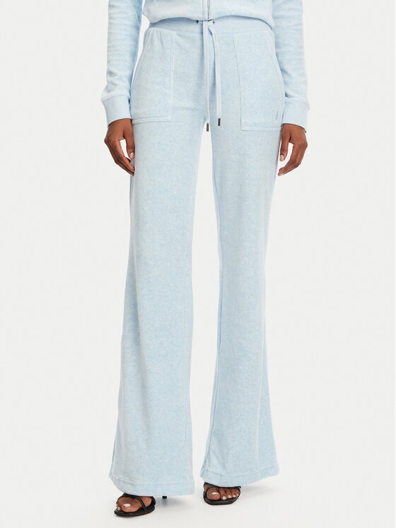 Juicy Couture Pantaloni trening Layla JCSEBJ001 Albastru celest Flared Leg
