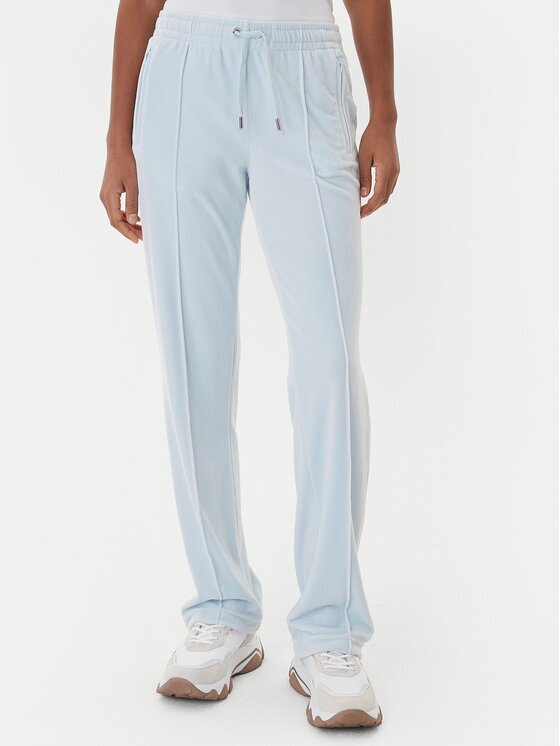 Juicy Couture Pantaloni trening Tina JCWBJ225307 Albastru celest Regular Fit