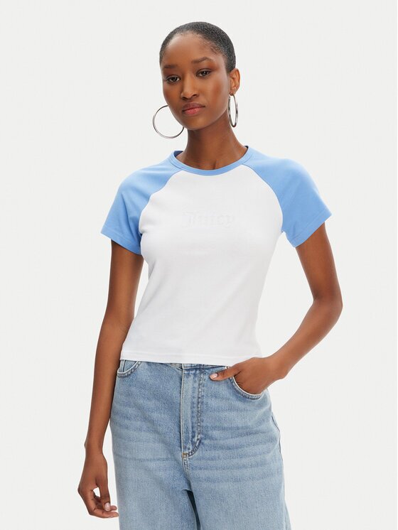 Juicy Couture Tricou Contrast JCWCT125307 Slim Fit