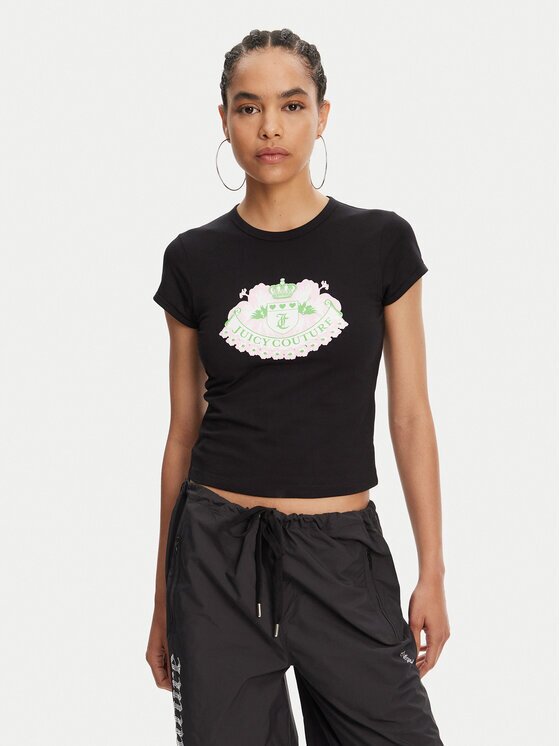 Juicy Couture Tricou Hibiscus JCGCT125041 Slim Fit