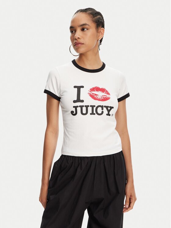 Juicy Couture Tricou I Kiss JCWCT125318 Slim Fit