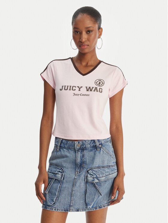 Juicy Couture Tricou Juicy Wag JCWCT126319 Slim Fit