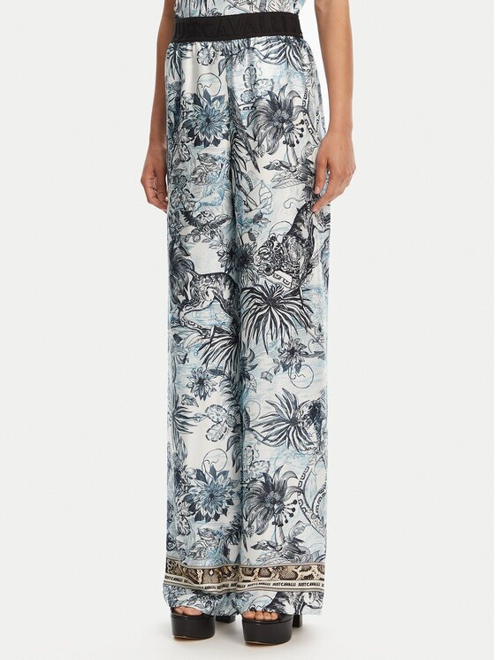 Just Cavalli Pantaloni din material 78PAA120 Loose Fit