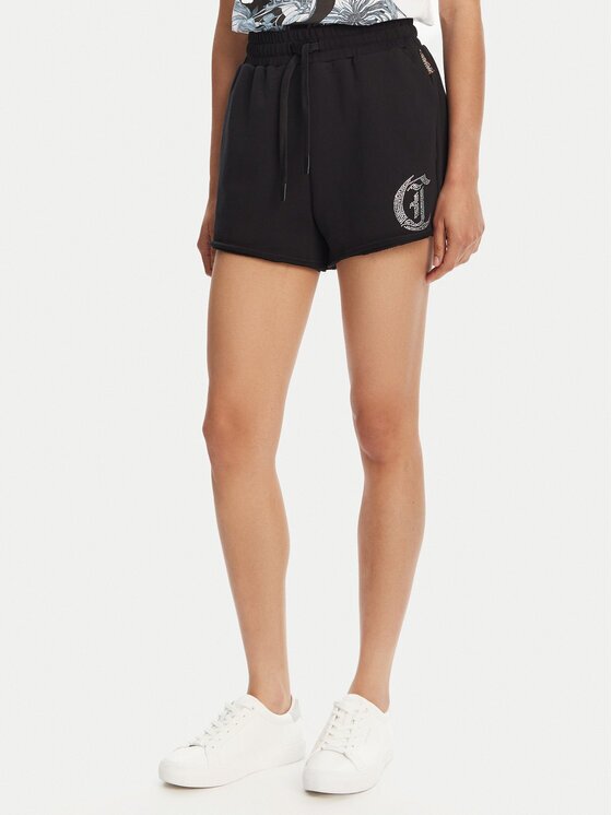 Just Cavalli Pantaloni scurți sport 78PADE08 Loose Fit