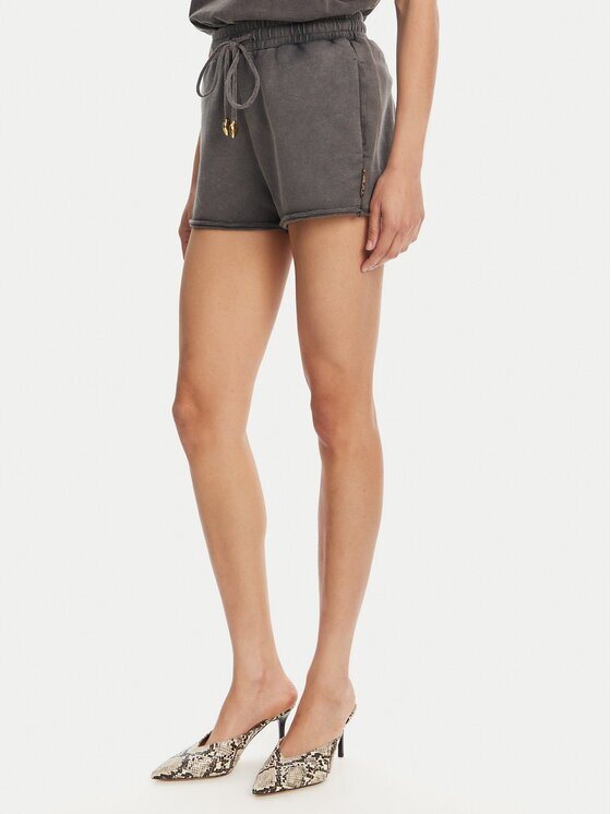 Just Cavalli Pantaloni scurți sport 78PADE10 Loose Fit