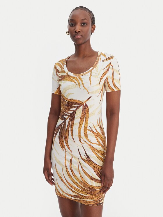 Just Cavalli Rochie de zi 80PAOE02 CJ112 Slim Fit