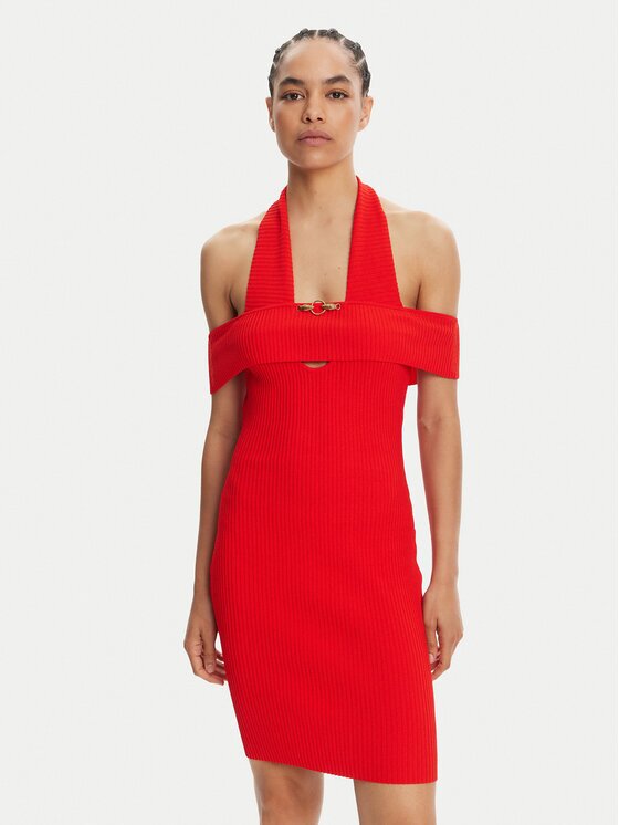 Just Cavalli Rochie tricotată 78PAOM19 Slim Fit