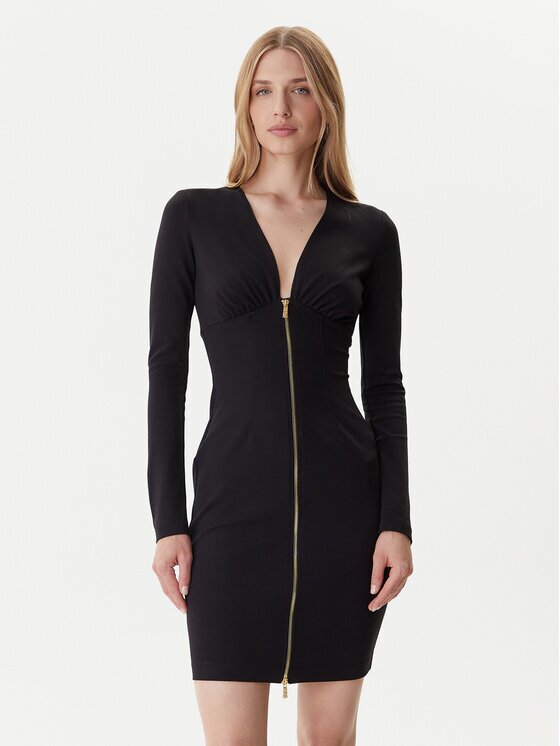 Just Cavalli Rochie tricotată 79PAO937 J0092 Slim Fit