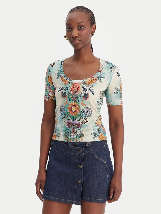 Just Cavalli Tricou 80PAHE02 CJ112 Slim Fit