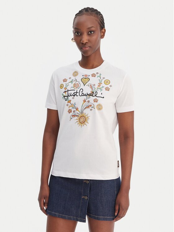 Just Cavalli Tricou 80PAHT28 CJ500 Regular Fit