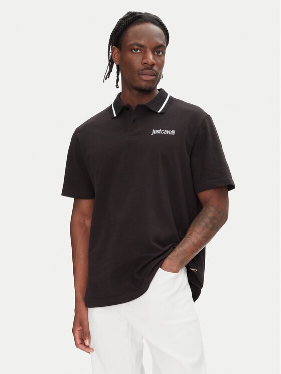 Just Cavalli Tricou polo 78OAGT15 Regular Fit