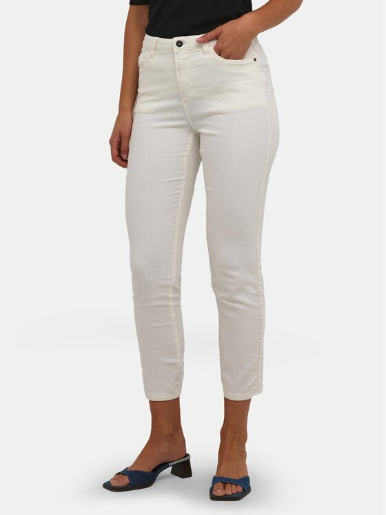 kaffe Blugi Zelina 10506253 Écru Slim Fit