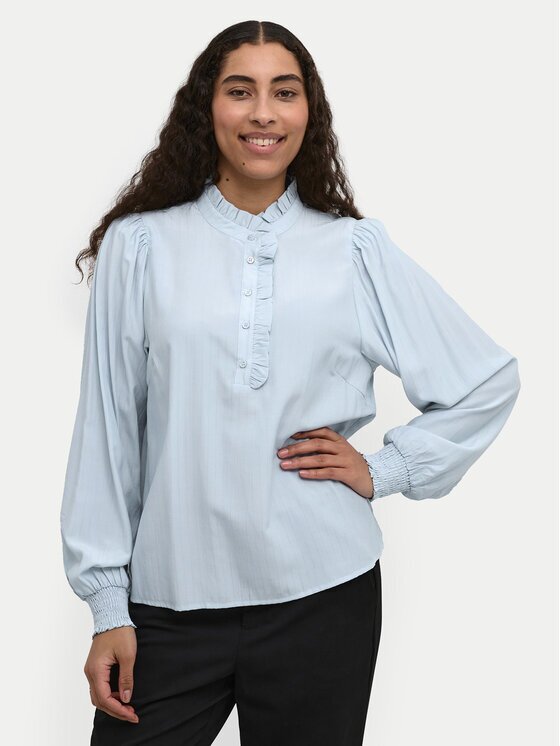 kaffe Bluză Dorit 10509100 Albastru celest Regular Fit