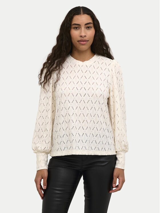 kaffe Bluză Tine 10509099 Écru Regular Fit