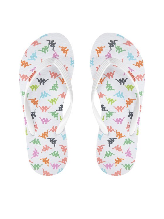 Kappa Flip flop 351C22W White - Pink Coral - Pink Fuchsia