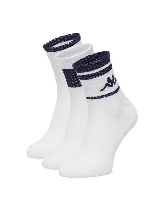 Kappa Șosete lungi CEO_KR_ANKLE_SS26 (3-PACK) Alb