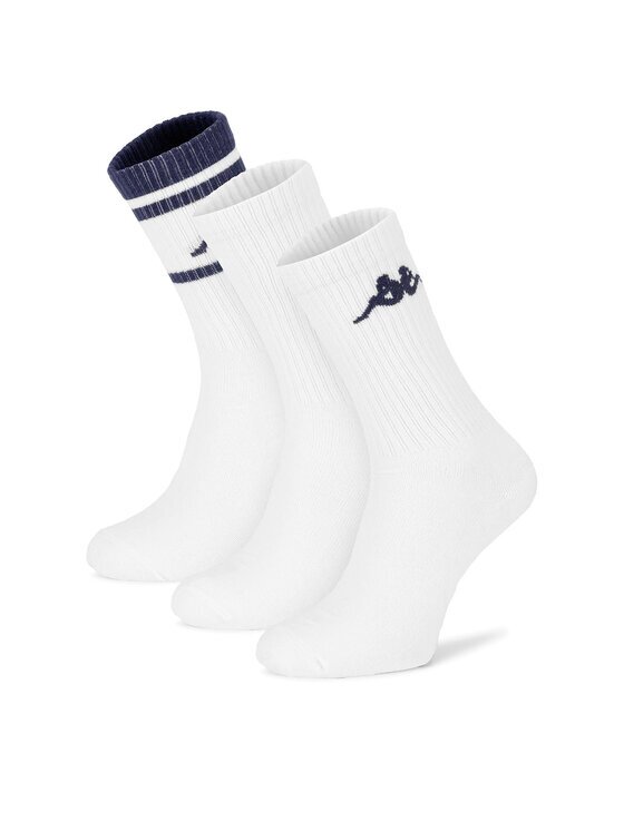 Kappa Șosete lungi KR_ANKLE_AW26 (3-PACK) Alb
