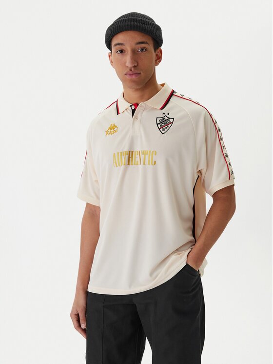 Kappa Tricou tehnic Banda Stafen 222 38254UW Écru Comfort Fit