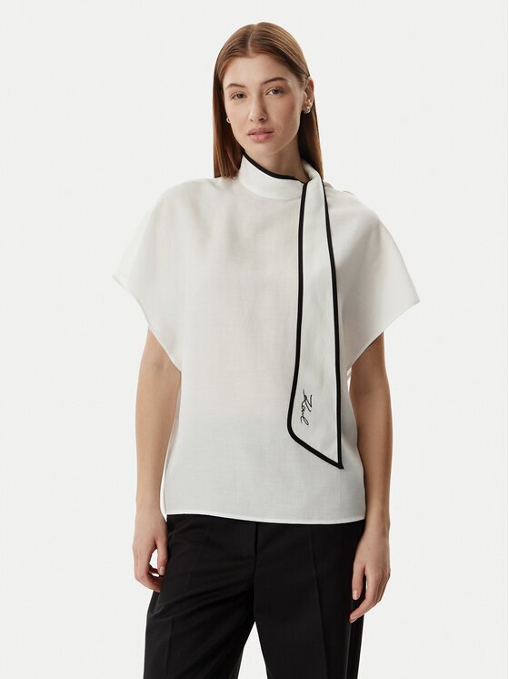 Karl Lagerfeld Bluză B2W11015 Loose Fit
