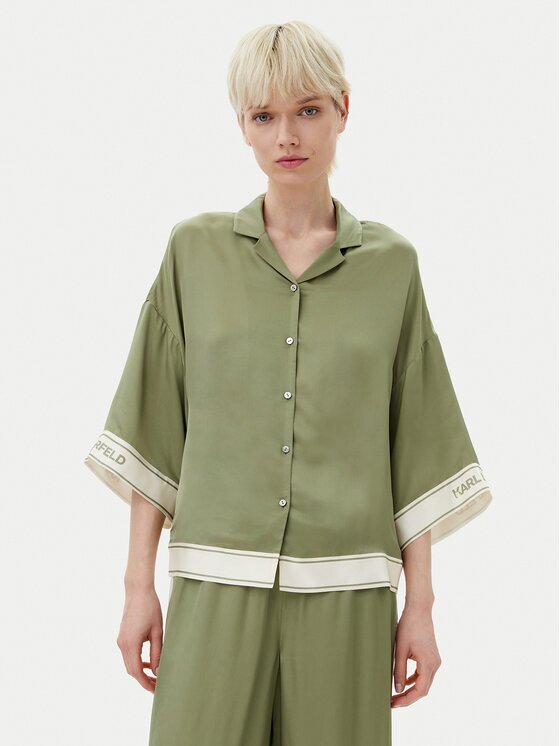 Karl Lagerfeld Cămașă A2W11037 Relaxed Fit