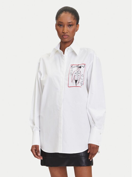 Karl Lagerfeld Cămașă A3W11040 Relaxed Fit