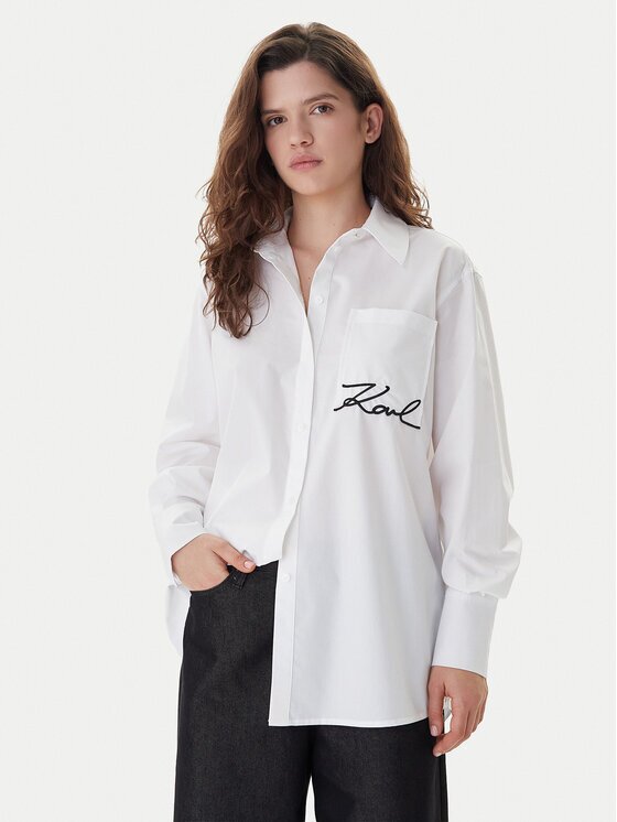 Karl Lagerfeld Cămașă B1W11013 Relaxed Fit