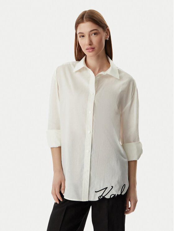 Karl Lagerfeld Cămașă B2W46034 Oversize