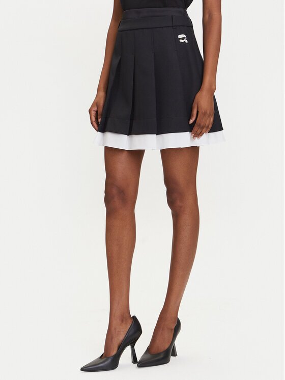 Karl Lagerfeld Fustă mini A3W12021 Regular Fit