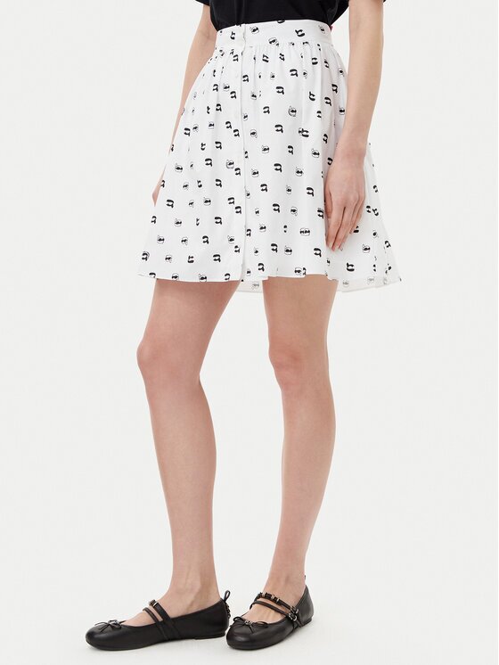 Karl Lagerfeld Fustă trapez A2W12029 Regular Fit