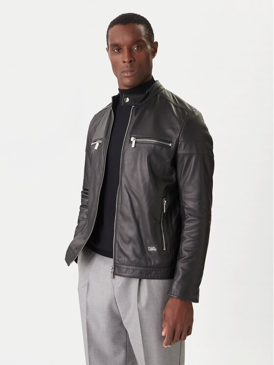 Karl Lagerfeld Geacă de piele 555022 554421 Slim Fit