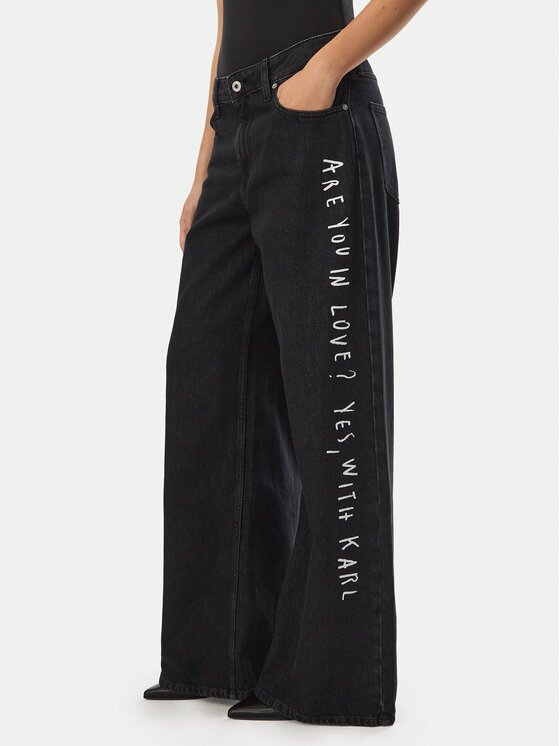 Karl Lagerfeld Jeans Blugi B4W10111 Wide Leg