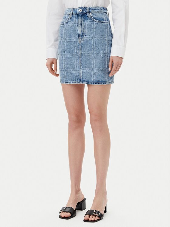 Karl Lagerfeld Jeans Fustă de blugi A2W12013 Regular Fit