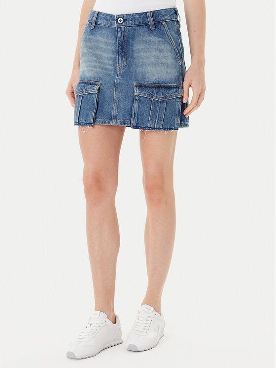 Karl Lagerfeld Jeans Fustă de blugi A3W12008 Regular Fit