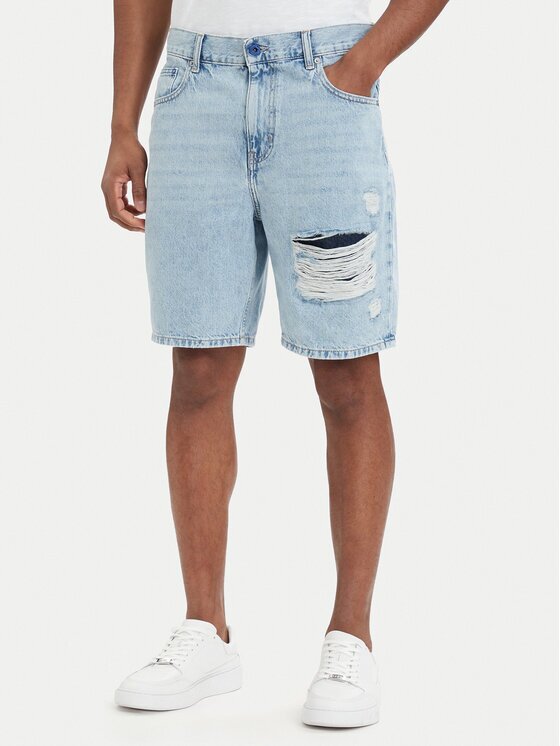 Karl Lagerfeld Jeans Pantaloni scurți de blugi B2M10139 Relaxed Fit