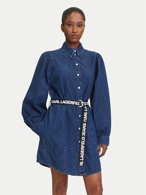 Karl Lagerfeld Jeans Rochie de blugi A3W13014 Regular Fit