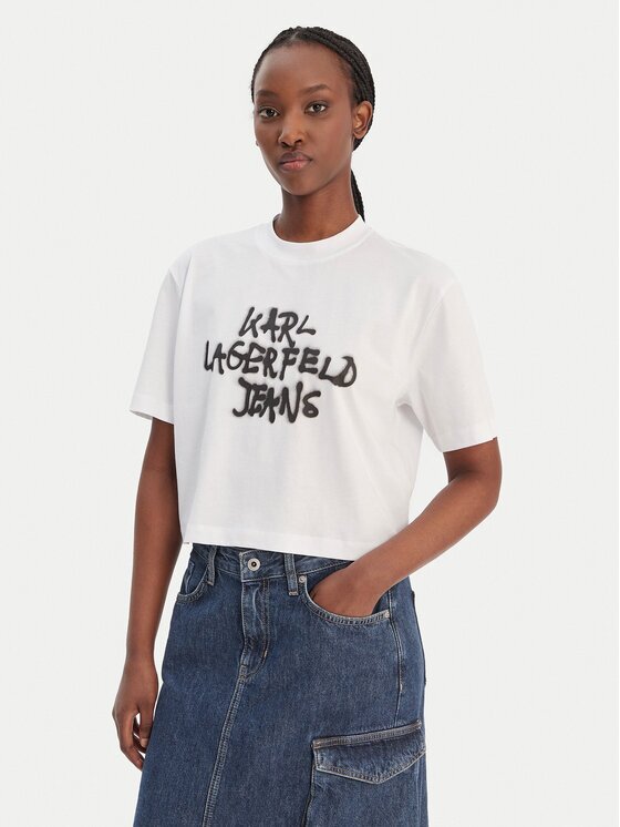 Karl Lagerfeld Jeans Tricou B1W17054 Relaxed Fit